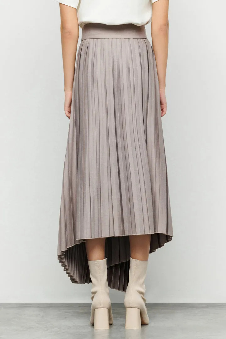 Wool Pleated Skirt