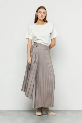 Wool Pleated Skirt
