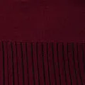Zip Collar Pleated Knit Dress
